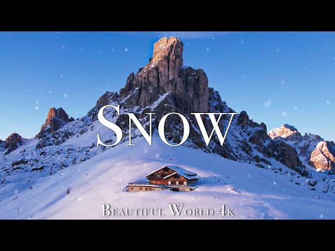 Видео: Снежная зима 4K расслабляющий фильм - Медитация расслабляющая музыка - Зимний звуковой пейзаж