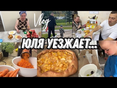 Видео: VLOG: Юля НОЧЕВАЛА у нас/ Яблочный ПИРОГ/начались ИСТЕРИКИ/Заготовки