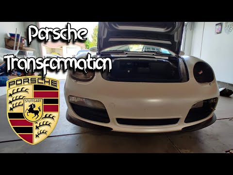 Видео: Установка фар и противотуманок Porsche 987 Spyder