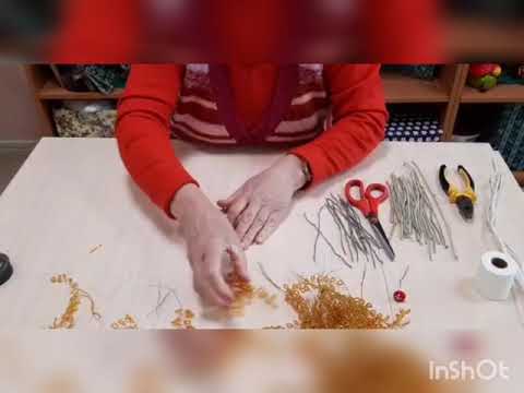 Видео: Созданию бисерного дерева "Осенняя берёза"