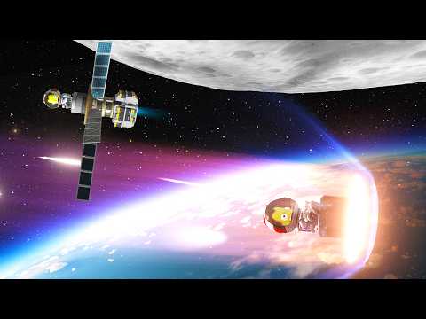 Видео: KSP: Высадка на Муну БЕЗ РАКЕТ!