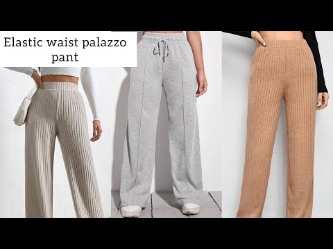 Видео: Как раскроить и сшить модные прямые брюки-палаццо с эластичным поясом и боковыми карманами.