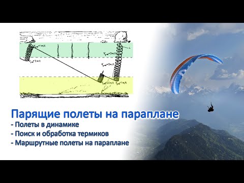 Видео: Парение на параплане - полеты в динамике, термике и маршрутные полеты