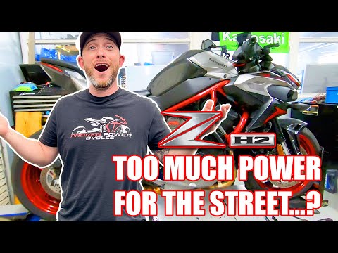 Видео: Kawasaki Z H2 2023 года. БЕЗУМНАЯ МОЩНОСТЬ!!! Перепрошивка выхлопной системы и ЭБУ