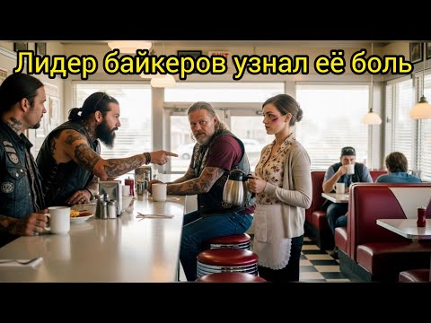 Видео: Лидер байкерской банды заметил шрамы на официантке—и то что он сделал потом растопило даже самые 