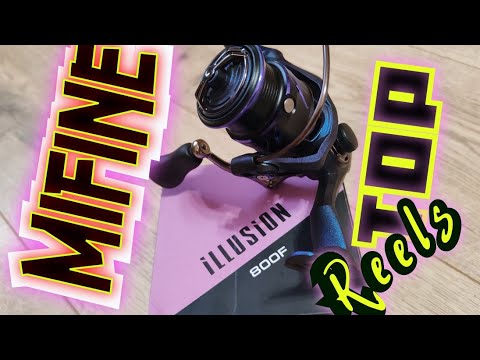 Видео: Катушка Mifine Illusion 800f.5+1/4, 8:1/160gr.Катушка для Мормышинга.Крутая Малыха.
