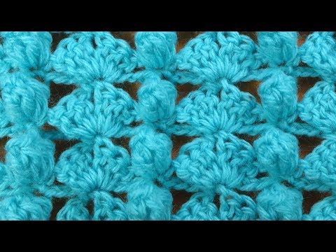 Видео: Забавный Ажурный узор крючком с шишечками    Openwork crochet stitch   113