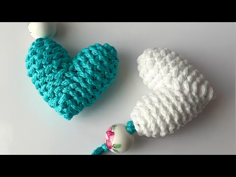 Видео: Вязаное Сердечко крючком! Простой способ