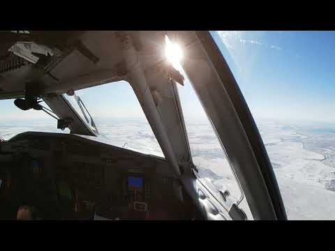 Видео: Пролетая над городом. Благовещенск заход и посадка ВПП36. LET L-410 Approach UHBB RW36