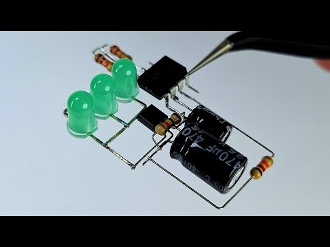 Видео: Как сделать дышащий светодиод с помощью микросхемы NE555 и транзистора BC547