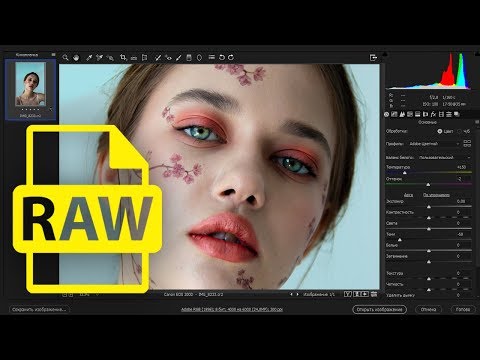Видео: Знакомьтесь - Camera RAW. Делаем макияж, меняем цвет глаз инструментами сверху. Часть 3