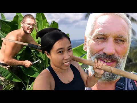 Видео: Срезаем кокосы с пальм | Местные боятся Ташу | Жизнь с филиппинкой в деревне