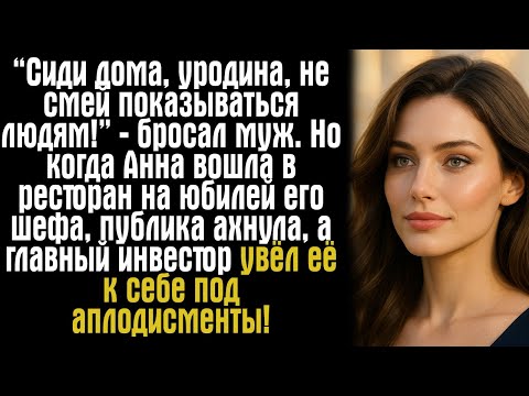 Видео: “Сиди дома, уродина, не смей показываться людям!” — бросал муж. Но когда Анна вошла в ресторан...
