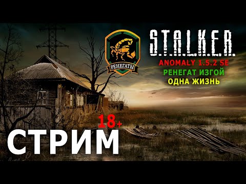 Видео: S.T.A.L.K.E.R. Anomaly 1.5.2 SE - Ренегат Изгой (Одна Жизнь) - Стрим, Прохождение (=)