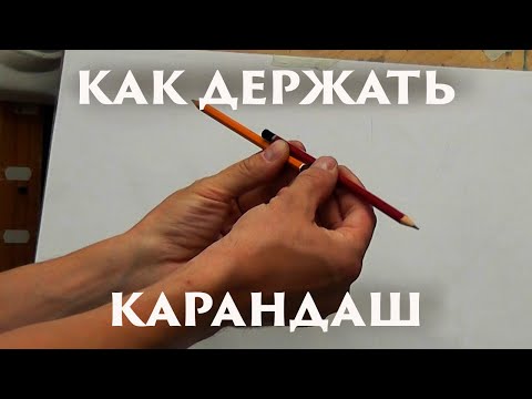 Видео: Как держать карандаш