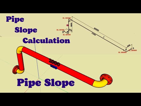 Видео: Уклон трубы. Расчет уклона трубы. Как рассчитать уклон трубы в трубопроводной системе.