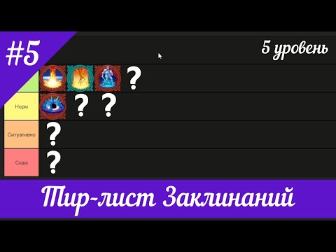 Видео: Тир лист Заклинаний 5 го уровня Герои 5