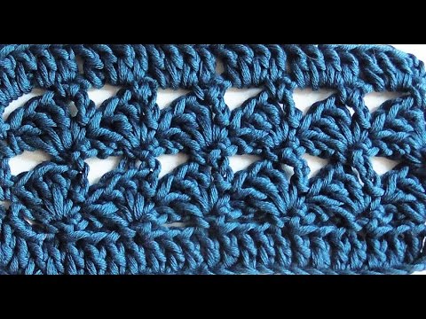 Видео: Узор крючком. Простой и красивый.№1  crochet Pattern