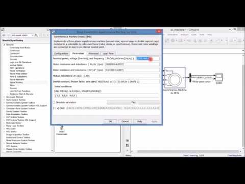 Видео: Модели электродвигателя в  Matlab/Simulink