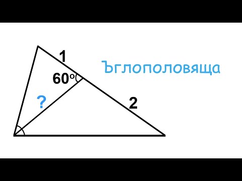 Видео: Намери ъглополовящата?