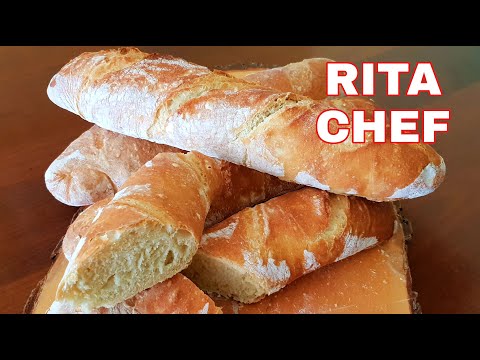 Видео: ДОМАШНИЙ БАГЕТНЫЙ ХЛЕБ⭐РИТА ШЕФ-ПОВАР | HOMEMADE BAGUETTES BREAD.