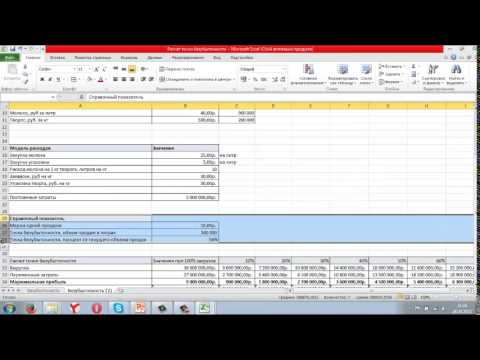 Видео: Как расcчитать точку безубыточности