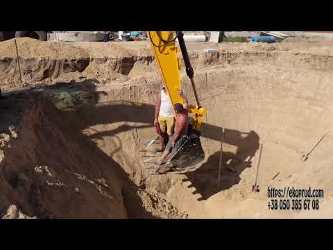 Видео: Строительство пруда для осетра с островом (часть 1)