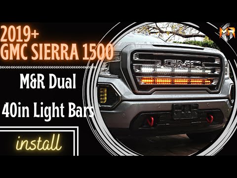 Видео: Модернизация GMC Sierra 1500 (2019–2023) с установкой двух 40-дюймовых световых балок | M&R Autom...