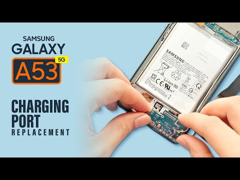 Видео: Замена платы порта зарядки 5G на Samsung Galaxy A53