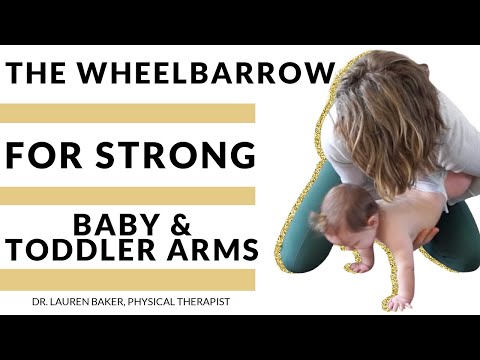 Видео: Как именно выполнять упражнение «Тачка» для младенцев и малышей