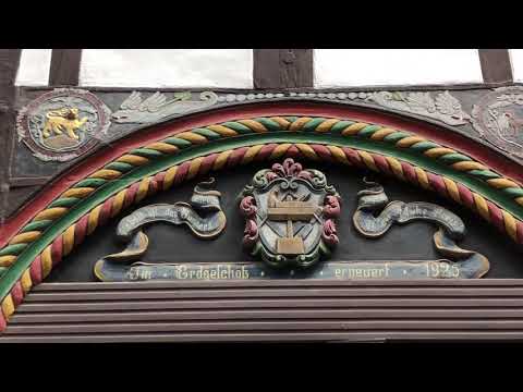 Видео: Айнбек. Германия. Красивый фахверковый центр. Einbeck Zentrum
