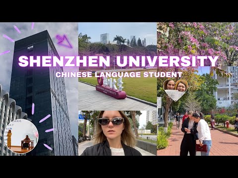 Видео: Учу китайский в Shenzhen University | церемония открытия, улицы Шэньчженя, гуляем по кампусу