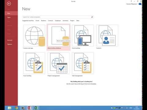 Видео: Създаване на База данни на  MS access 2013