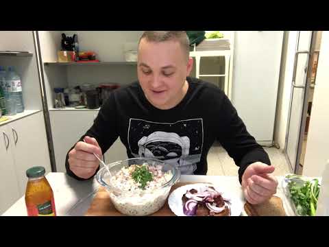 Видео: Новогодний оливье шашлык итинг мукбанг eating mukbang ムクバン