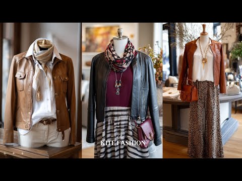 Видео: Осенние образы в парижском стиле: изысканность кожи, непринужденная многослойность, нестареющий с...