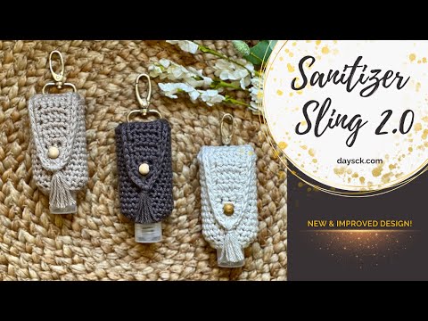 Видео: Вязаный держатель для дезинфицирующего средства для рук ~ Новый и улучшенный дизайн!