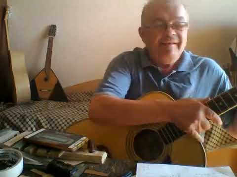 Видео: Гитара Оскар: ремонт подставки, высота струн