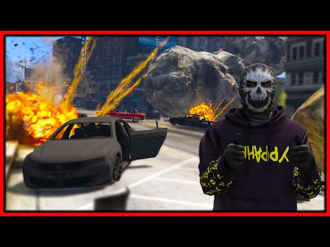 Видео: GTA 5 RP - Метеорные удары уничтожают RedlineRP