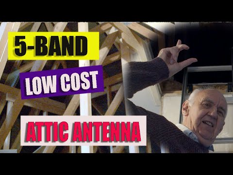 Видео: Моя 5-диапазонная антенна для любительского радио на чердаке