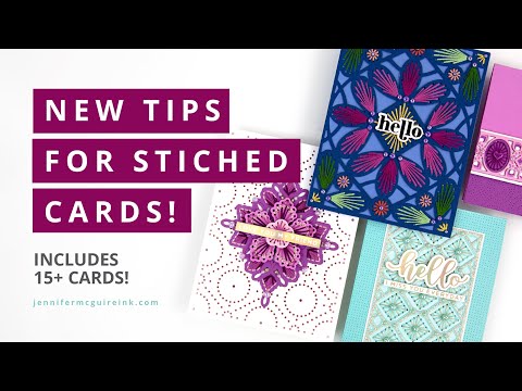 Видео: Новые советы по созданию вышитых открыток — 15 открыток!