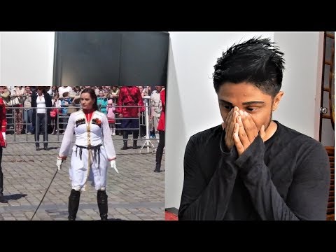 Видео: Ойся ты ойся - Если Девушка Казачка | Master class of Russian beauty on sabers REACTION