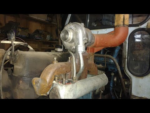 Видео: Турбина Таврия-Турбо на ЮМЗ-6 TAVRIYA TURBO ТКР-6