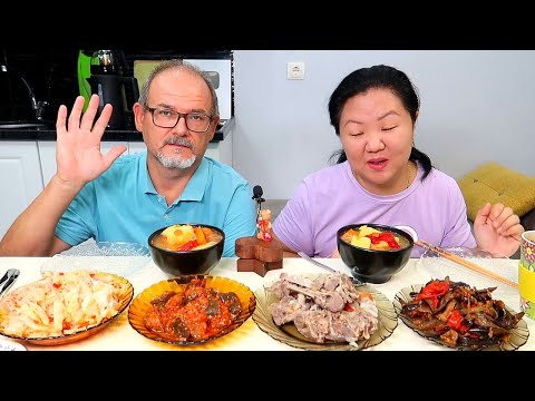 Видео: МУКБАНГ ШУРПА, ЧИМЧИ и БАКЛАЖАНЫ по КОРЕЙСКИ и по ГРУЗИНСКИ