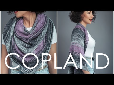 Видео: Как вязать шали по схеме для начинающих — Copland