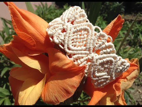 Видео: Браслет с элементами сетки вариант 2. Мастер-класс.  Difficulty ***