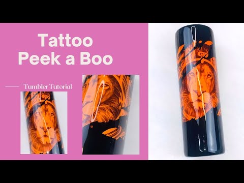 Видео: Учебное пособие по татуировке Peekaboo Tumbler с эпоксидной смолой