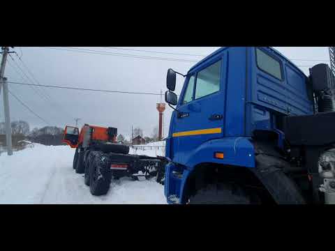 Видео: Перегнали два камаза 63501 в город Клинцы.