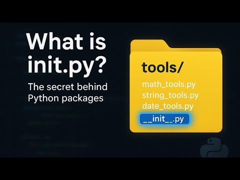 Видео: init.py ОБЪЯСНЕН! Зачем он нужен каждой папке Python || Coding Hives