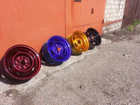 Видео: Покраска дисков в Кенди (candy)! Четыре дисочка за раз. Тест подложек...