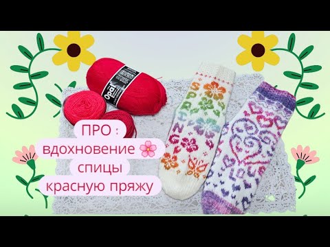 Видео: ПРО : вдохновение🌸, спицы и красную пряжу